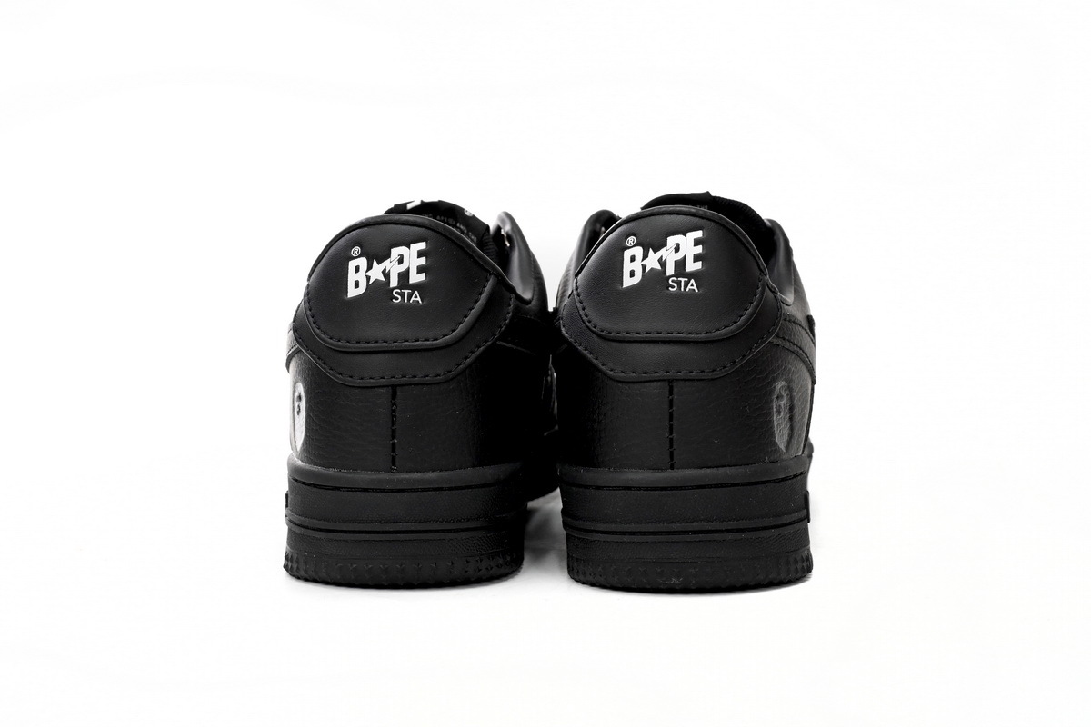 BMLin A Bathing Ape Bape Sta Low Black,1J30 -191- 013