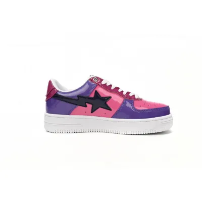 BMLin A Bathing Ape Bape Sta Low Purple Mirror Surface,1H20 191 046 01