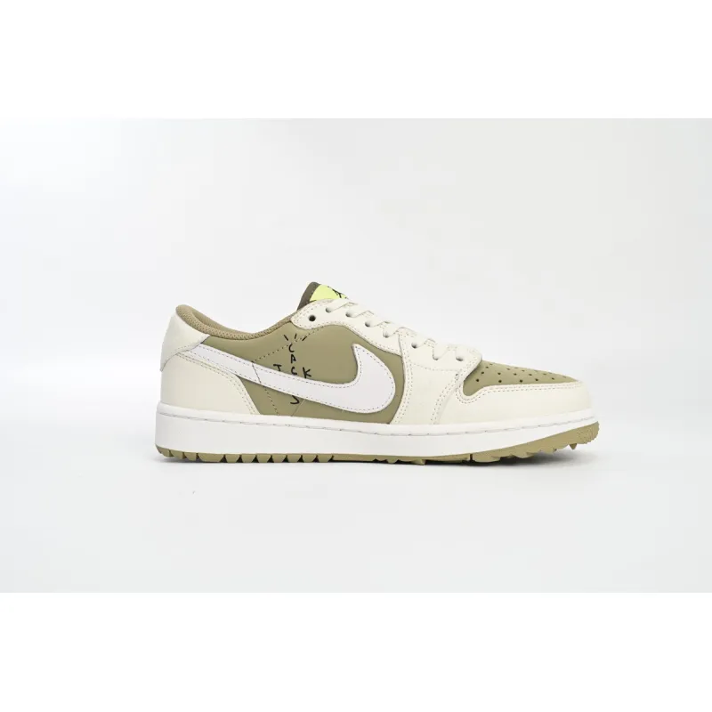 OG Jordan 1 Retro Low Golf Travis Scott Neutral Olive,FZ3124-200