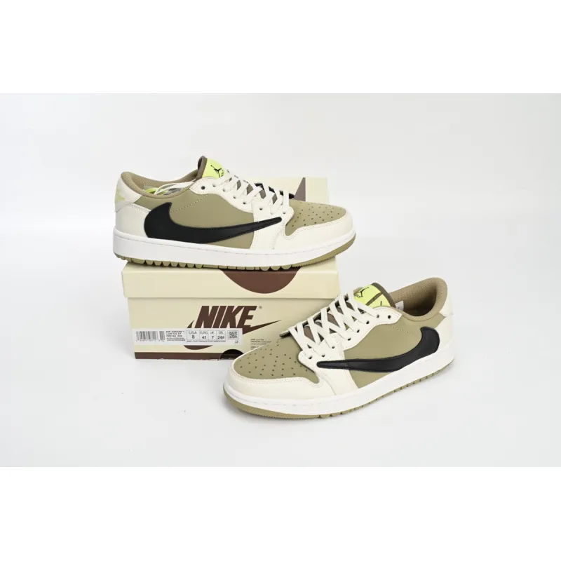 OG Jordan 1 Retro Low Golf Travis Scott Neutral Olive,FZ3124-200