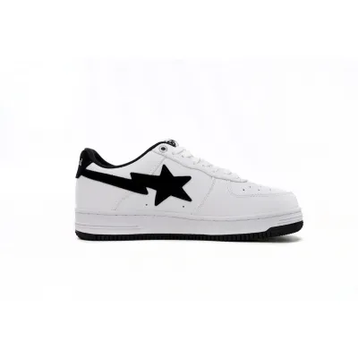 BMLIN A Bathing Ape Bape Sta Low White And Black Tick,1173-191-912 01