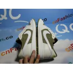 PKGoden Jordan 1 Retro Low Golf Travis Scott Neutral Olive, FZ3124-200