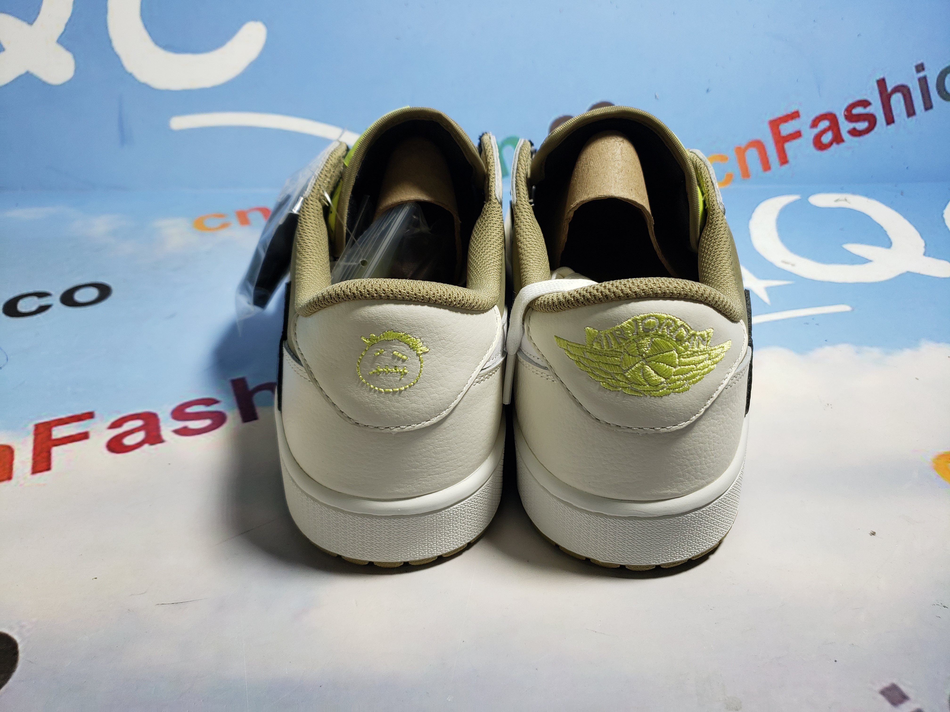 PKGoden Jordan 1 Retro Low Golf Travis Scott Neutral Olive, FZ3124-200