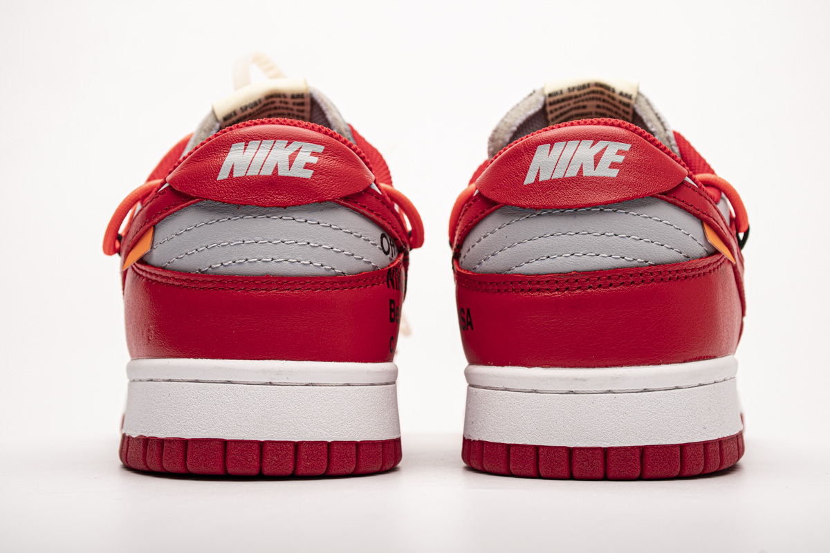 🔥FREE SHIPPING🔥| Dunk Low Off-White University Red,CT0856-600