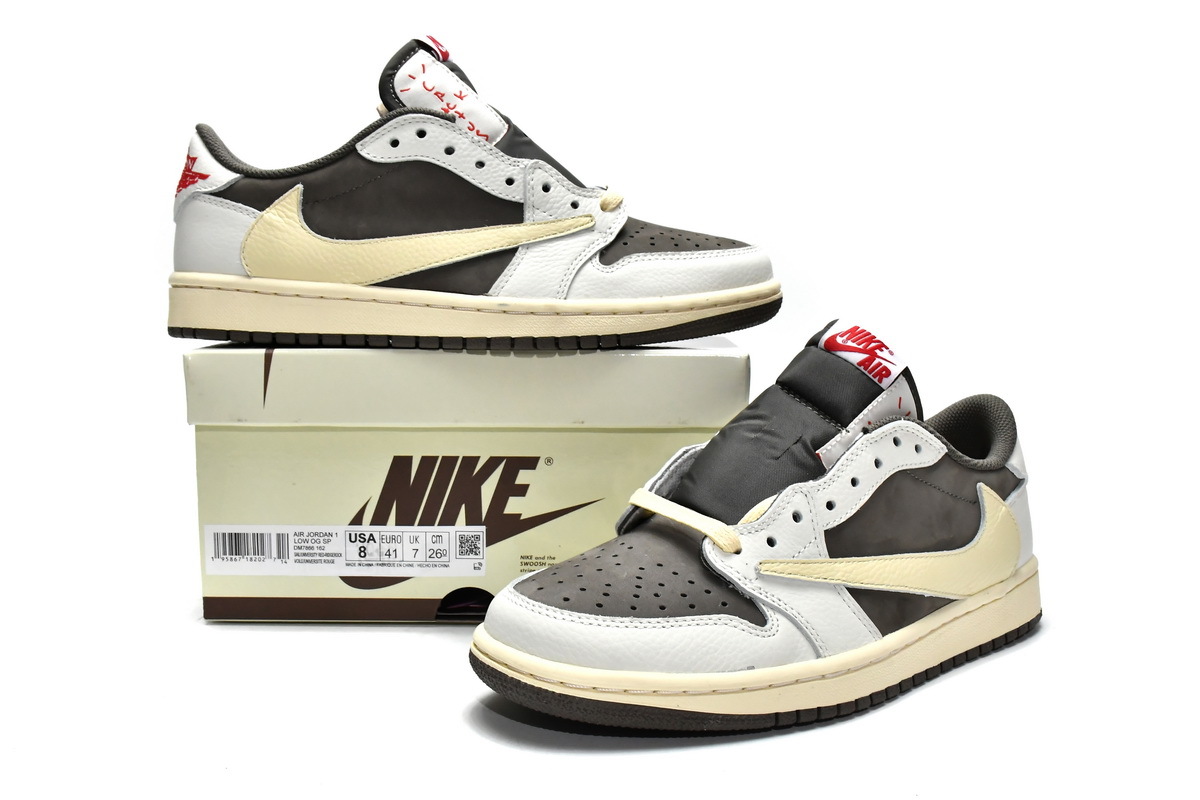 🔥FREE SHIPPING🔥| Jordan 1 Low OG Reverse Mocha Travis Scott,DM7866-162