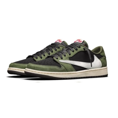 PKGoden Air Jordan 1 Travis Scott x Low olive 01