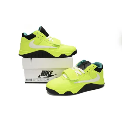 OG Travis Scott x Jordan Cut The Check Nice Kicks Fluorescent Green,FZ8117-309 02