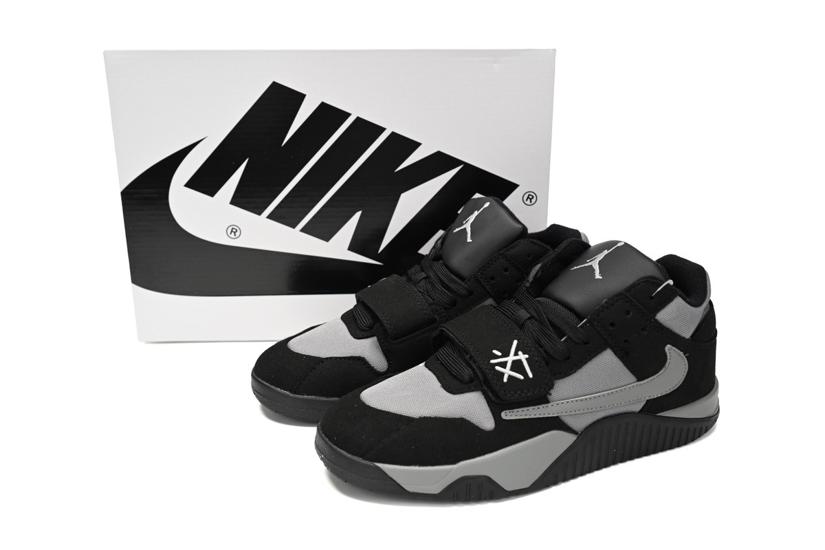 OG Travis Scott x Jordan Cut The Check Nice Kicks Black Charcoal,FZ8117-481