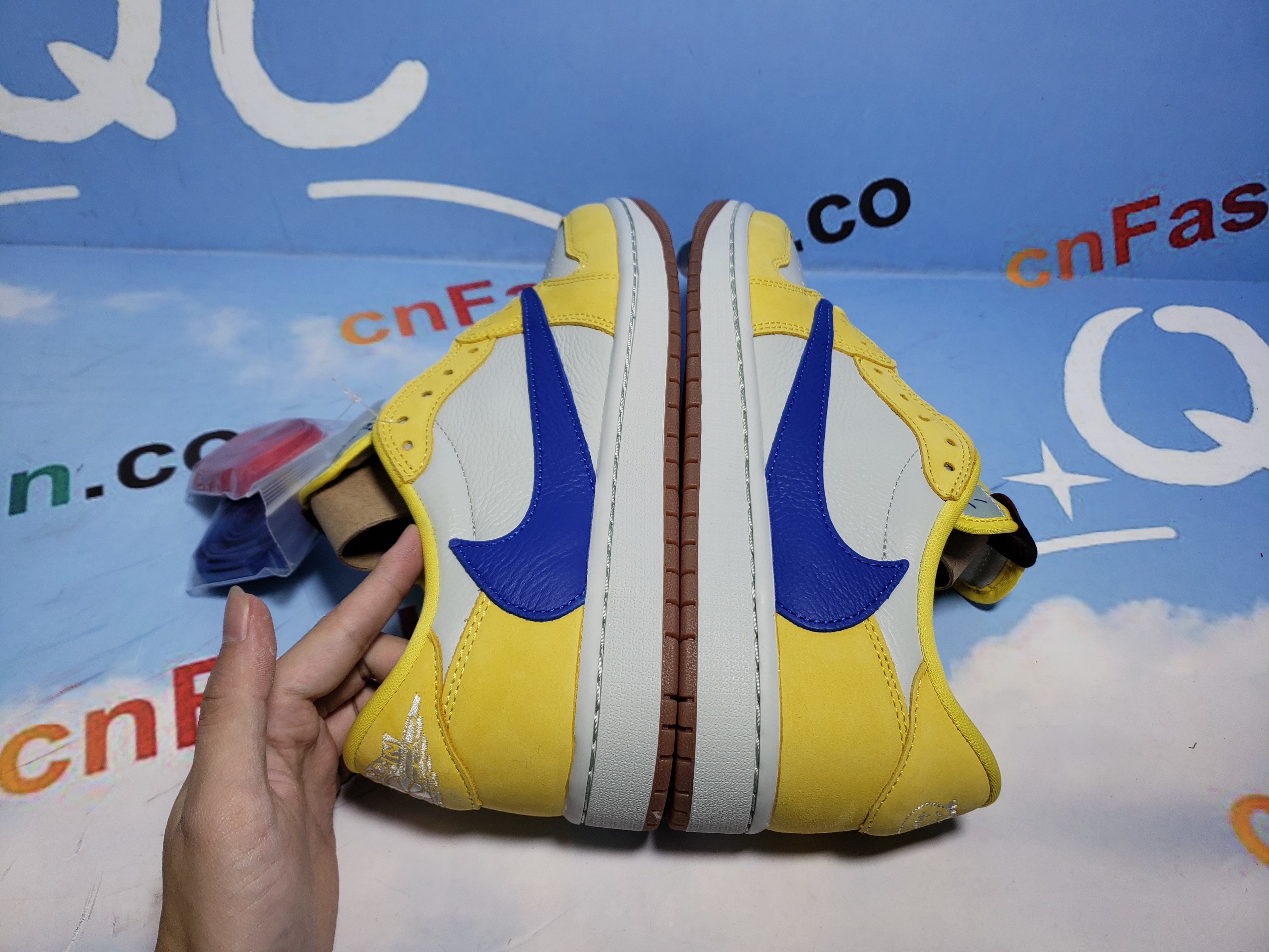 PKGoden Jordan 1 Retro Low OG SP Travis Scott Canary, DZ4137-700