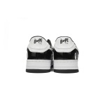 OG A Bathing Ape Bape Sta Low Black White,1H70-191-001