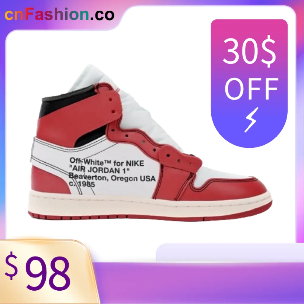 ⭐Discount 30$ Flash Sale⭐| PKGoden Jordan 1 Retro High Off-White Chicago,AA3834-101