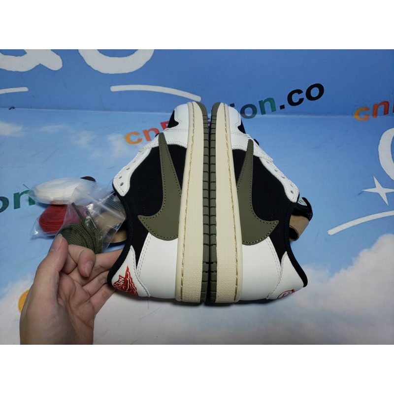 💯FREE SHIPPING | Jordan 1 Retro Low OG SP Travis Scott women's Olive DZ4137-106