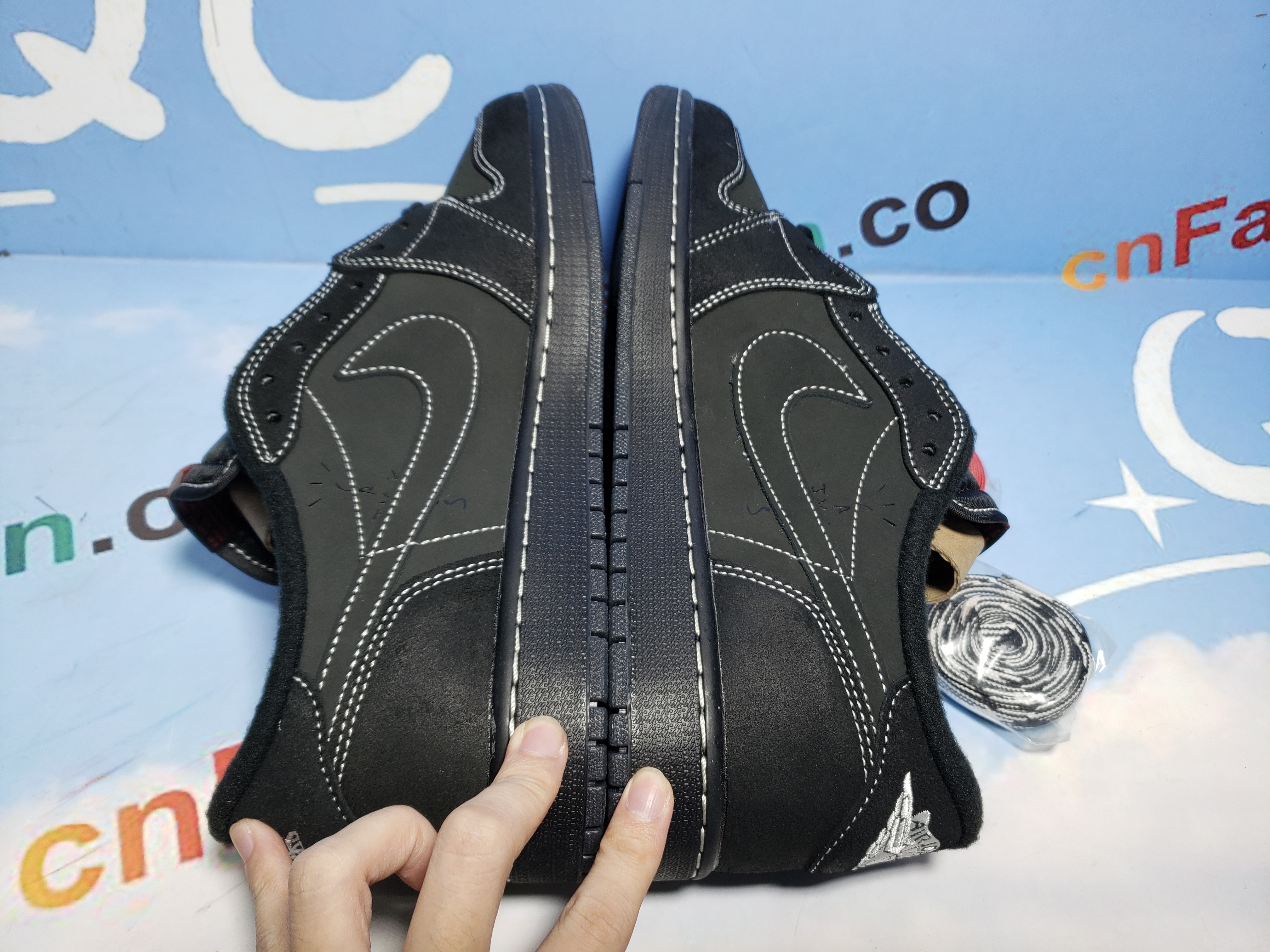 💯FREE SHIPPING | Jordan 1 Low Black Phantom Travis Scott,DM7866-001