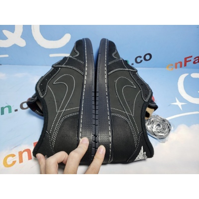 💯FREE SHIPPING | Jordan 1 Low Black Phantom Travis Scott,DM7866-001 02