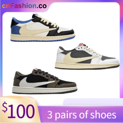 Only $100 | Triple double jordan 1 Travis Scott 01