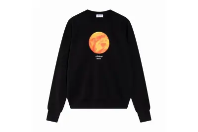  Off White Hoodie Black, A0Tn10 01