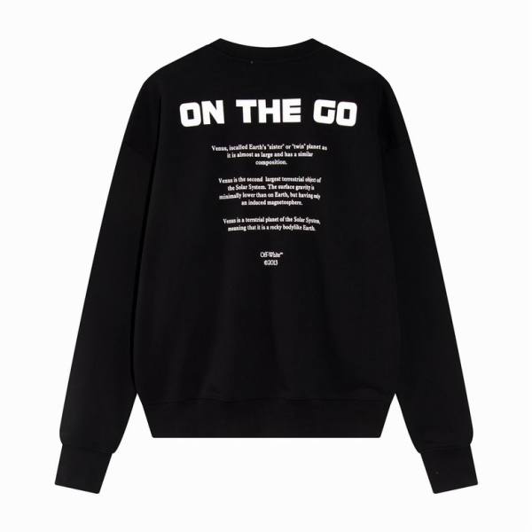 Off White Hoodie Black, A0Tn10