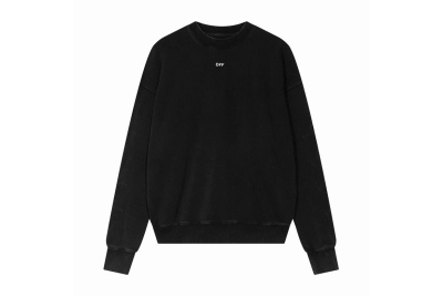  Off White Hoodie Black, A0Tn11 01