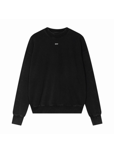  Off White Hoodie Black, A0Tn11 01