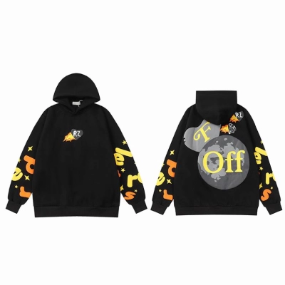 Off White Hoodie Black, hct5216 01