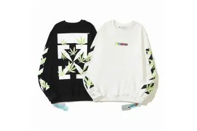  Off White Hoodie Black/White, est2086 01