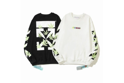  Off White Hoodie Black/White, est2086 01