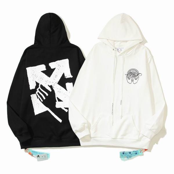 Off White Hoodie Black/White, est5103