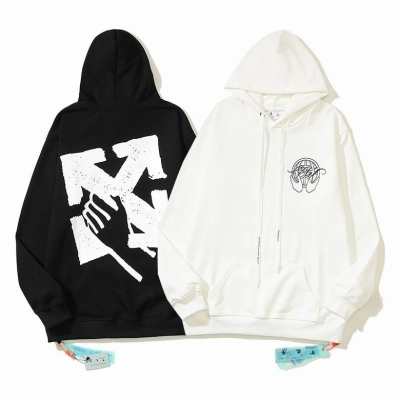 Off White Hoodie Black/White, est5103 01