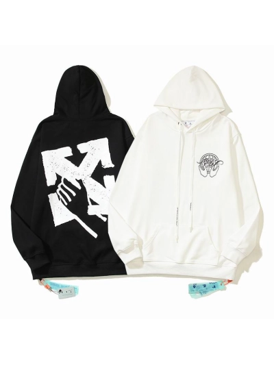  Off White Hoodie Black/White, est5103 01