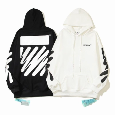 Off White Hoodie Black/White, est5104 01