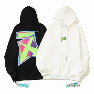Off White Hoodie Black/White, est5107 01