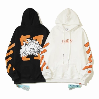 Off White Hoodie Black/White, est5109 01