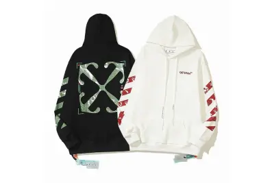  Off White Hoodie Black/White, est5112 01