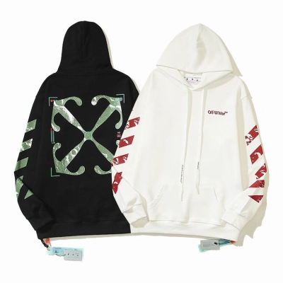Off White Hoodie Black/White, est5112 01