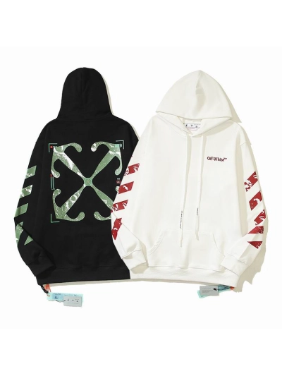  Off White Hoodie Black/White, est5112 01