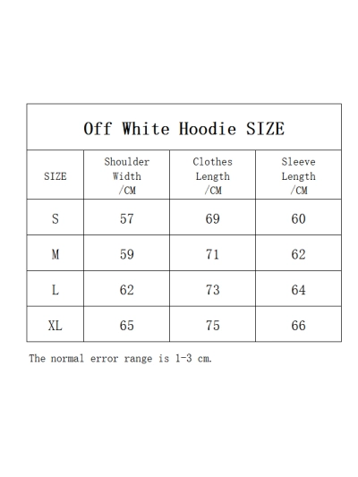  Off White Hoodie Black/White, est5113 02