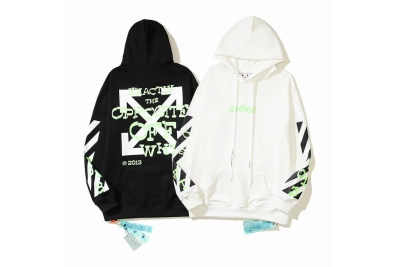  Off White Hoodie Black/White, est5113 01