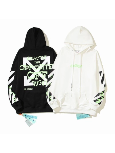  Off White Hoodie Black/White, est5113 01