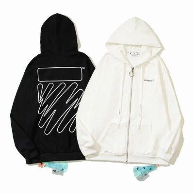 Off White Hoodie Black/White, est6020 01