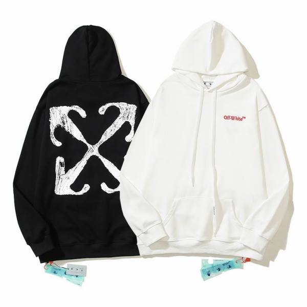 Off White Hoodie Black/White, estn08