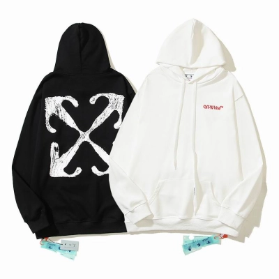 Off White Hoodie Black/White, estn08 01