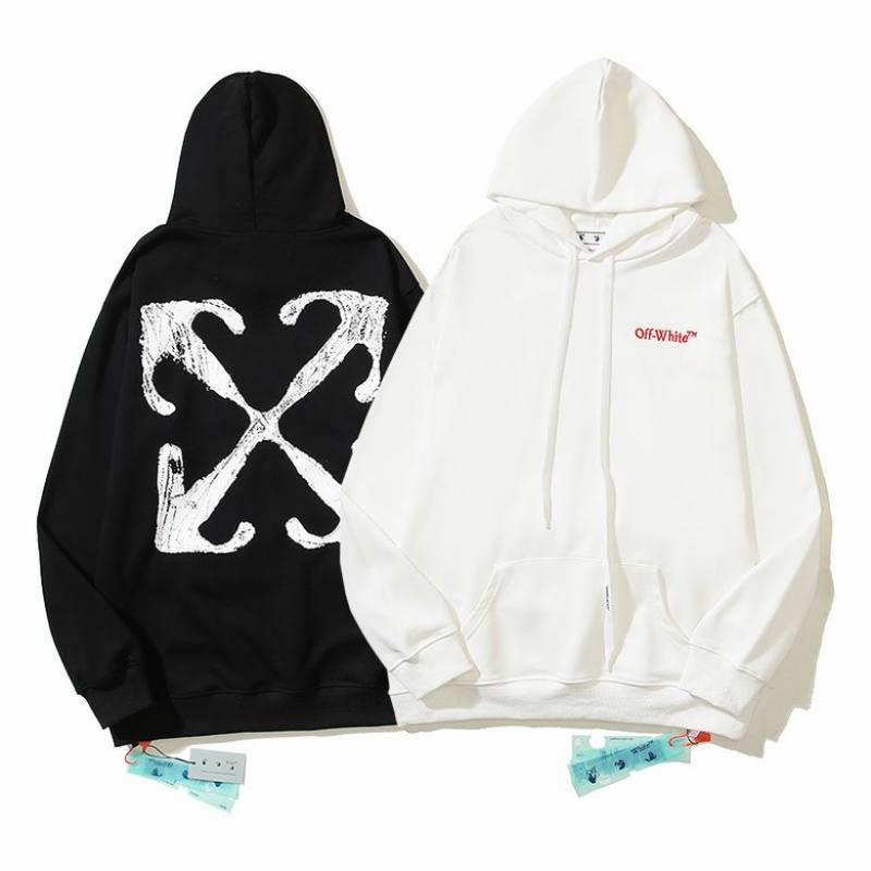  Off White Hoodie Black/White, estn08