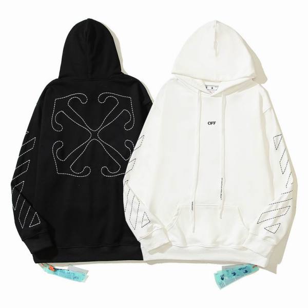 Off White Hoodie Black/White, estn09