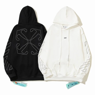  Off White Hoodie Black/White, estn09 01