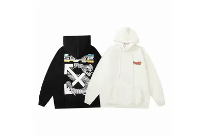  Off White Hoodie Black/White, hct5218 01