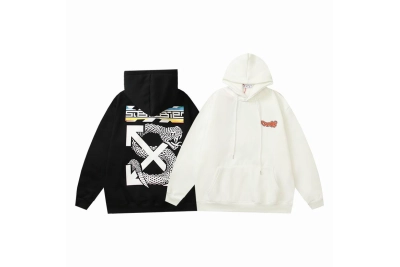  Off White Hoodie Black/White, hct5218 01