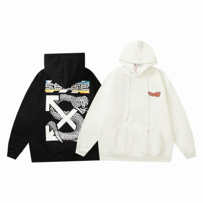 Off White Hoodie Black/White, hct5218 01