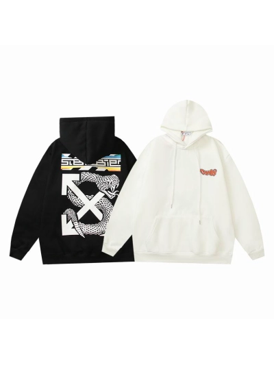  Off White Hoodie Black/White, hct5218 01