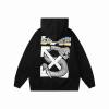 Off White Hoodie Black/White, hct5218