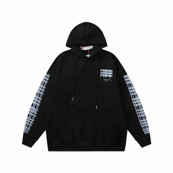 Off White Hoodie Black/White, hct5219